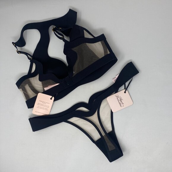 Agent Provocateur Soni Black Set 32C/2 NWT - Picture 11 of 14